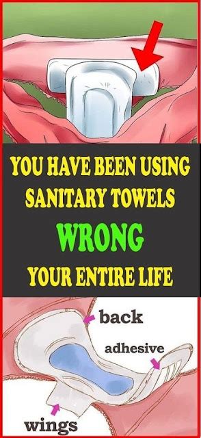 Correct Way To Use A Sanitary Towel