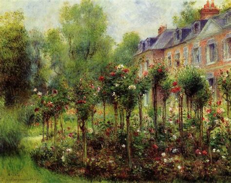 The Rose Garden At Wargemont — Pierre Auguste Renoir