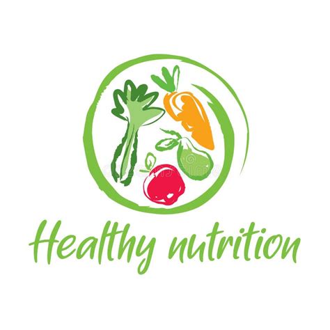 Logotipo Vectorial De Icono Alimento Saludable Frutas Naturales