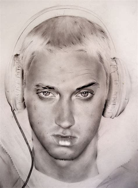 Eminem Drawing Pencil Sketch Colorful Realistic Art Images