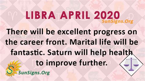 Libra April 2020 Monthly Horoscope Predictions Sunsignsorg