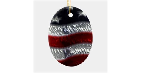 Patriotic American Flag Happy Easter Egg Ornament Zazzle