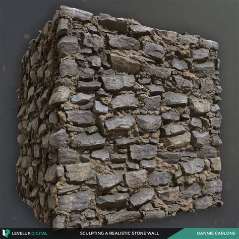 A Stone Wall Is Shown In This Image