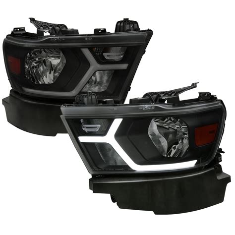 2019 2022 Dodge Ram 1500 Animated Led Bar Factory Style Headlights