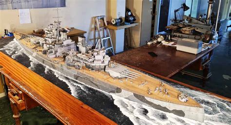 King George V HMS Model Ship Diorama The Model Shipyard