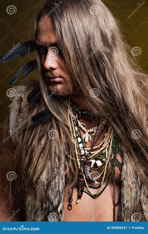 A Man In The Image Of The Barbarian Stock Image Image Of History