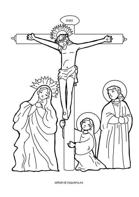 Nuestro SeÑor Jesucristo Crucificado De Esquipulas Para Pintar