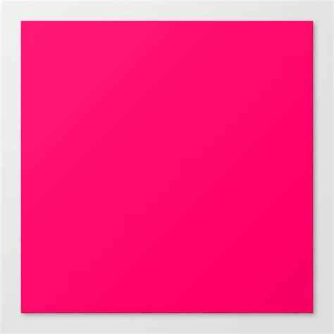 Bright Fluorescent Pink Neon Canvas Print By Podartist Society6