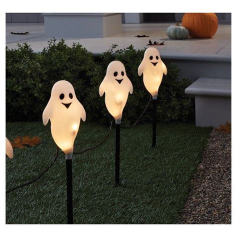 Incandescent Ghost Lights Ghost Lights Outdoor Holiday Decor Path