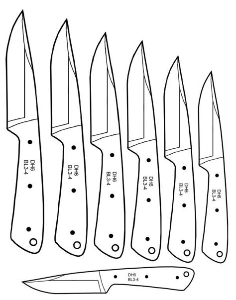 Printable Kitchen Knife Templates Printable Templates Free