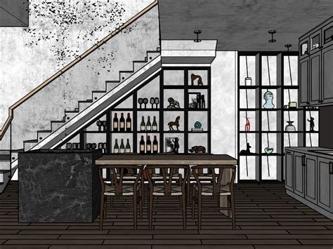 Sketchup Scene Interior House Model Download Id 212000045 Thuy Lee