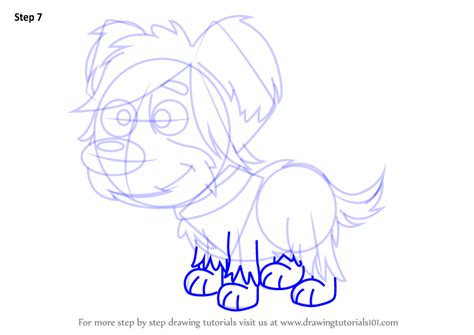 How To Draw Hairy From Pound Puppies Pound Puppies Step By Step