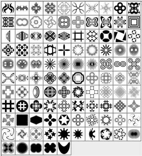 Inserts Geometric Shapes Csh Shapes For Photoshop