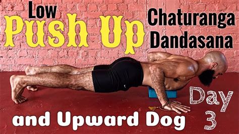 Correct Push Up Form Yoga Pose Chaturanga Dandasana And Upward Facing