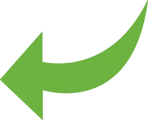 Green Curved Arrow Png Image With Transparent Backgro