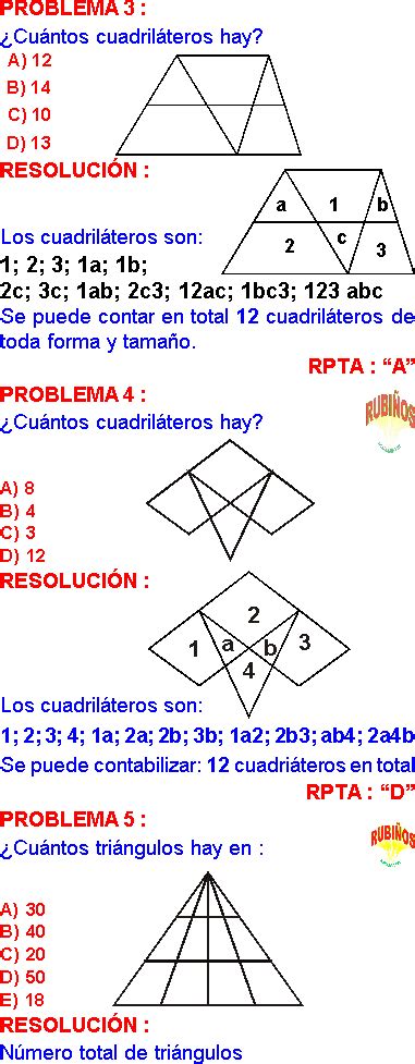 Matematicas Problemas Resueltos Conteo De Figuras 2bf