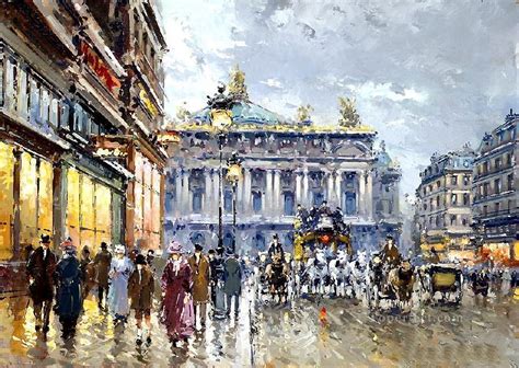 Yxj057fd Impressionism Street Scene Paris Painting In Oil For Sale