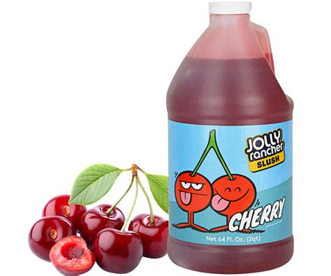 Jolly Rancher Cherry Slushy Syrup 5:1 - Fruit Flavored Drink Mix, 1/2