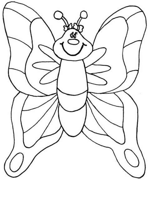 Coloring Sheets For Preschool Butterfly Coloring Pages For Az