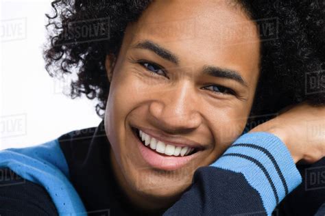 Smiling Mixed Race Man Stock Photo Dissolve