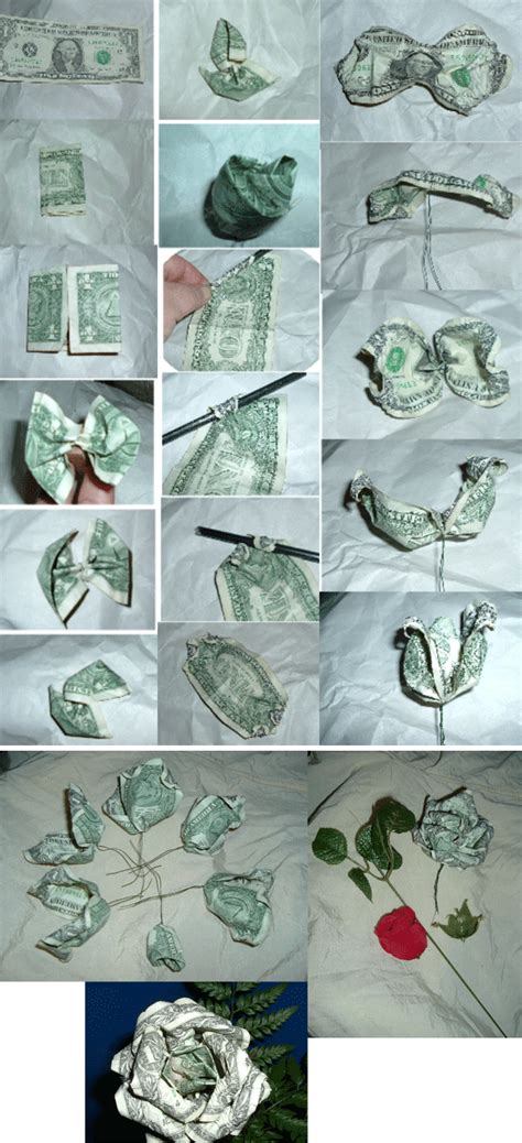 Origami Ideas Origami Rose One Dollar Bill