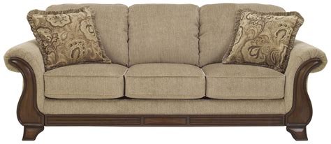 Ashley Signature Design Lanett 4490038 Sofa With Flared Arms And Exposed