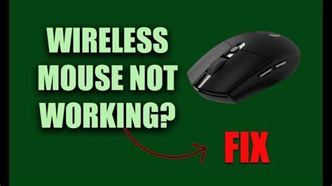 How To Fix Wireless Mouse Not Working On Windows 10 Fixed Youtube