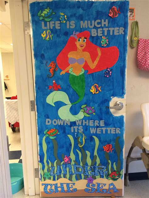 The Little Mermaid Classroom Door For An Under The Sea Theme Door
