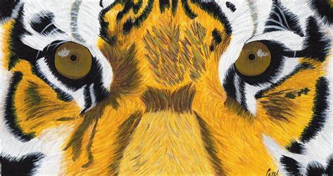 Tigers Eyes Painting By Bav Patel