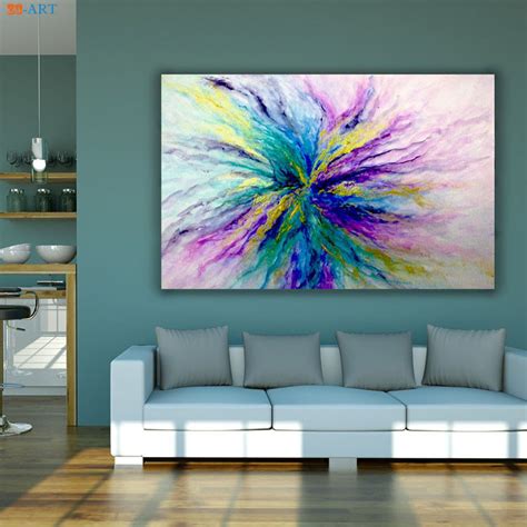 Buy Abstract Glitter Artwork Teal Metallic Painting On