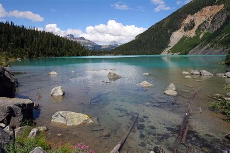 Upper Joffre Lake In Joffre Lakes Provincial Park Canada Stock Photo