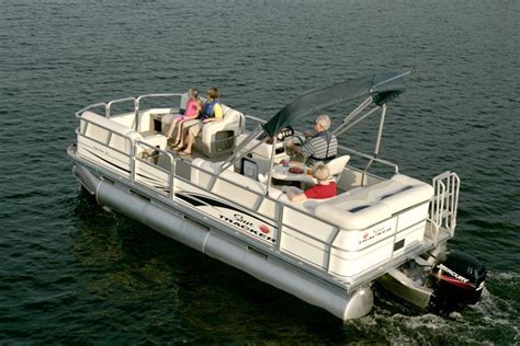 Research Sun Tracker Party Barge 21 Signature Pontoon Boat On