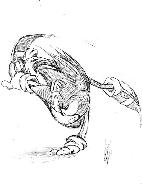 Sonic The Hedgehog Drawing Skill