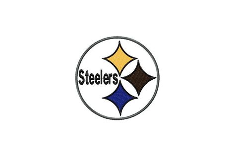 Pittsburgh Steelers Logo Embroidery Design 4 Sizes Nfl Etsy