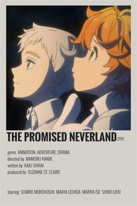 The Promised Neverland Poster Anime Thepromisedneverland Mini Poster