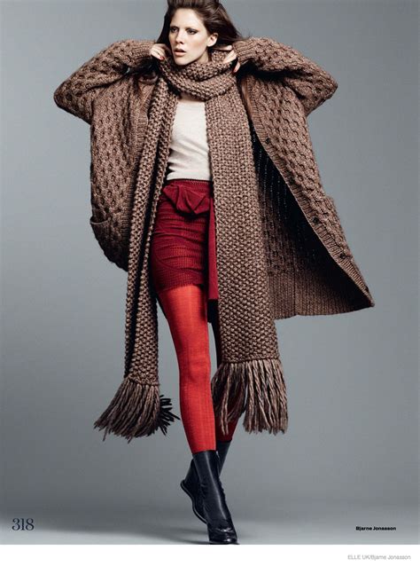 Carla Ciffoni Layers In Fall Knitwear For Elle Uk By Bjarne Jonasson Fashion Gone Rogue