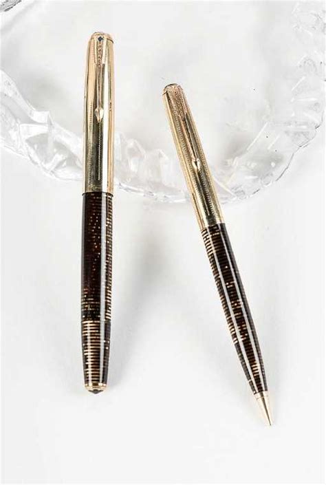 Parker Vacumatic Imperial 14k Gold Filled Pen And Pencil