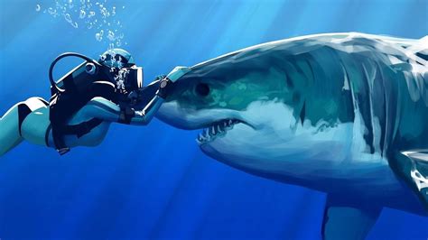 Sharks Love To Be Petted Theyre Like Dogs Shark Pictures White
