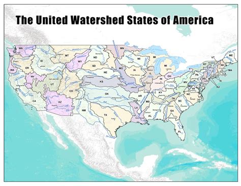 Watershedstates Hi Res A Map Of The United States If Wate Flickr