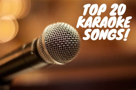 The Top 20 Karaoke Songs Spinditty