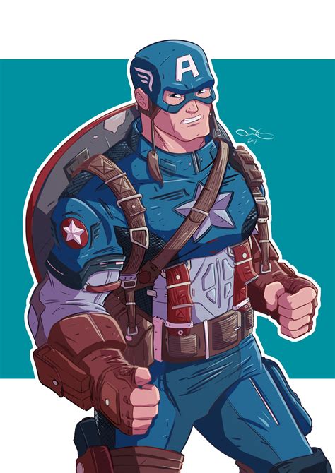 Artstation Captain America Fanart Dan Velez Avengers Art Avengers
