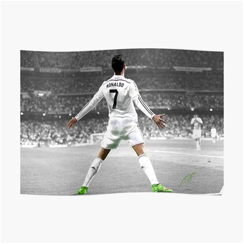 Cristiano Ronaldo 7 Poster By Tdcartoonart Redbubble