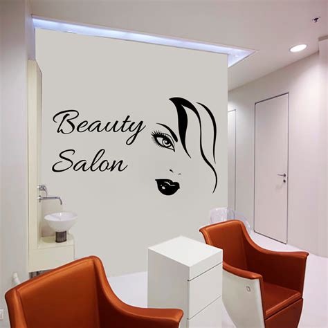 Sexy Woman Wall Decals Beauty Salon Decorative Sticker Vinyl Removable