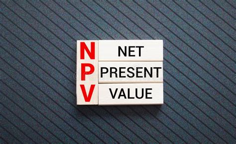 Clipboard With White Blank Paper Text Npv Net Present Value