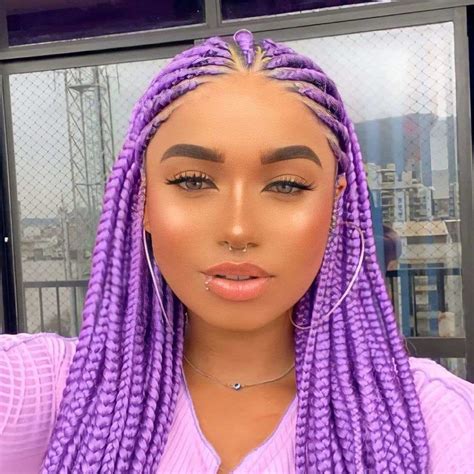 Purple Braids Hairstyles Ubicaciondepersonascdmxgobmx