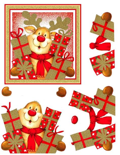 Pin By Nicole G On 3dee Christmas Christmas Decoupage Christmas Cards To Make Christmas Sheets