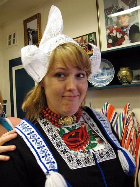 Dressed In Traditional Dutch Costume Costumes Folk Costume Dutch Girl