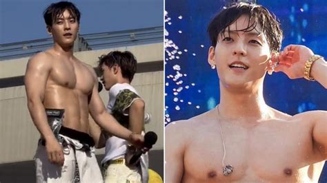 Minhyuk Flaunts His Ripped Physique At The Waterbomb Festival Btob Members Sexy Pics And