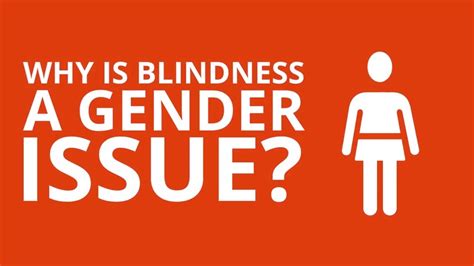 Blindness Is A Gender Issue Youtube