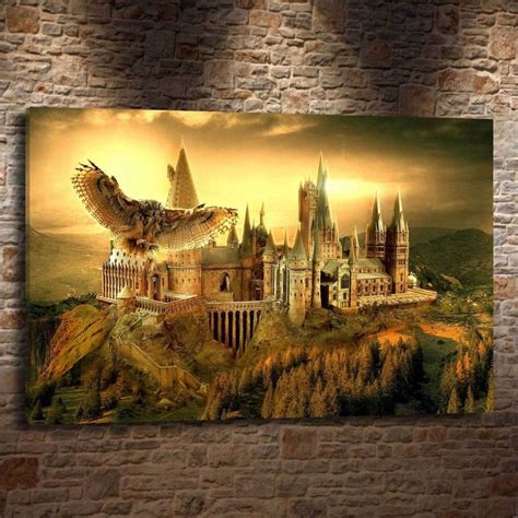Oil Painting Hd Print Wall Decor Art On Canvas Harry Potter Hogwarts